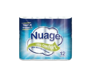PAPIER TOILETTE NUAGE 3P X12