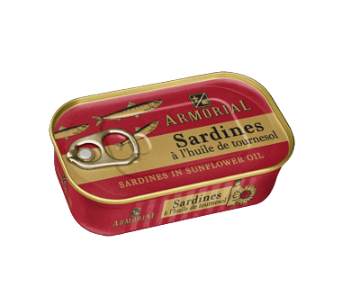 SARDINES A LHUILE 120GR ARMORIAL