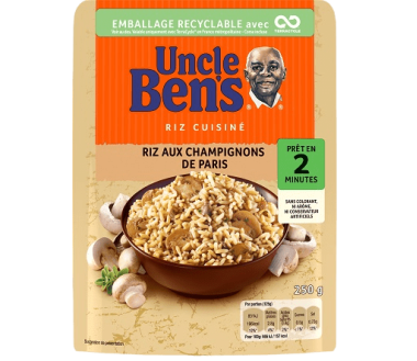 RIZ CHAMPIGN. CUISINE 220G UNCLE BENS
