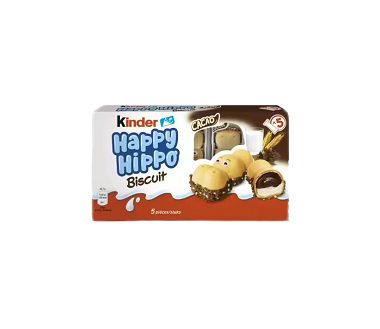 BISCUIT HAPPY HIPPO CACAO 104G KINDER