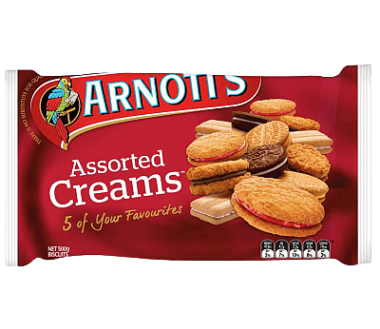 ASSORTED CREAMS 500G ARNOTTS
