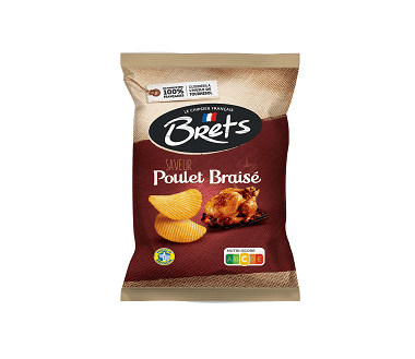 CHIPS POULET BRAISE 125G BRETS