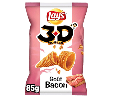 CHIPS 3DS BACON 85G BENENUTS