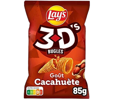 CHIPS 3D CACAHUETE 85G BENENUTS