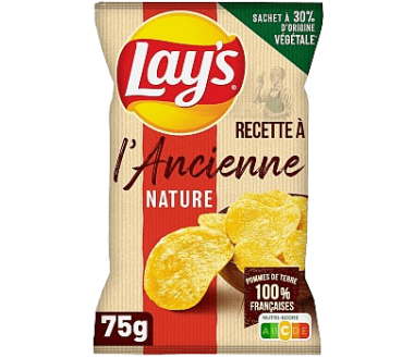 CHIPS NATURE ANCIENNE 75G LAYS