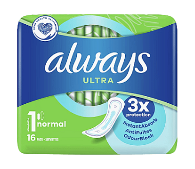 SERVIETTES ULTRA SINGLE NORMAL X16 ALWAYS